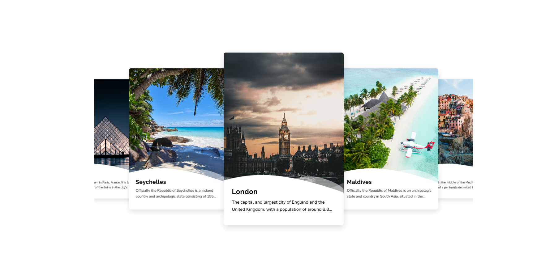 carousel forme pryramide