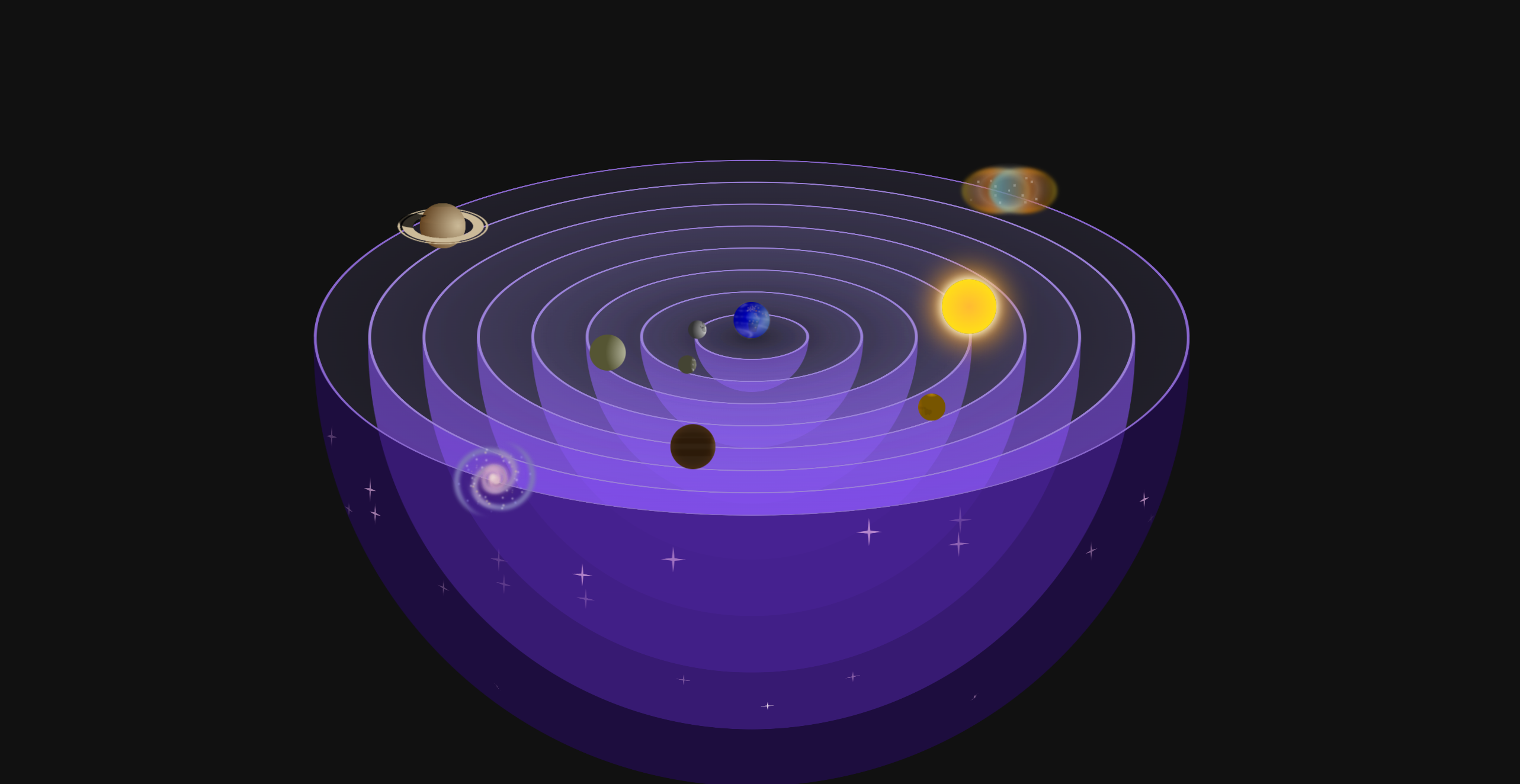 fond galaxie sytheme