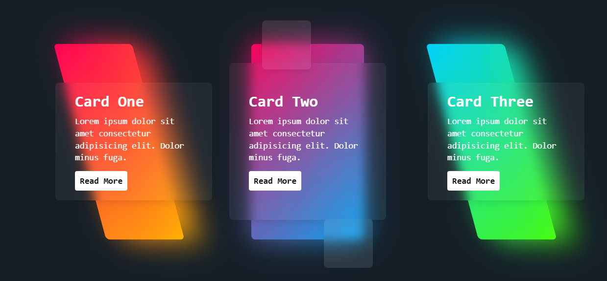 Neon Animated Card