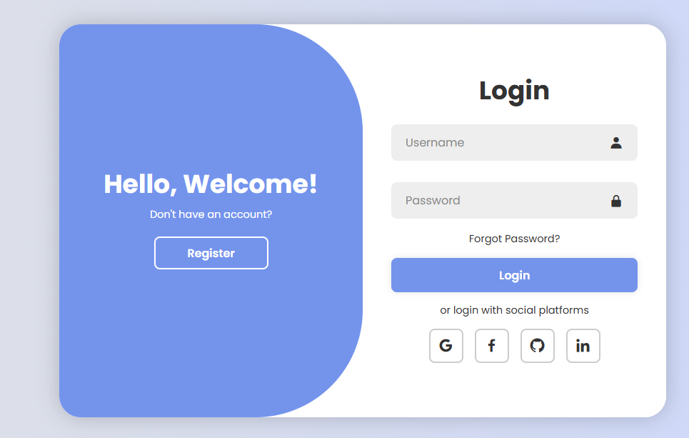 Login SignUp Form